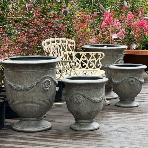 MetroLite Anduze Urn Set 2: Stone Grey