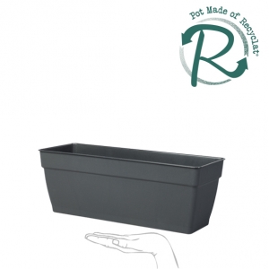 Ninfea Trough + Reservoir: Anthracite (9EEAN37 - 37 x 17 x 17cm)