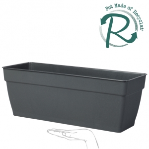 Ninfea Trough + Reservoir: Anthracite (9EEAN57 - 57 x 17 x 17cm)