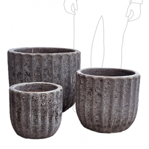 Rustica Cog Pot Set 3