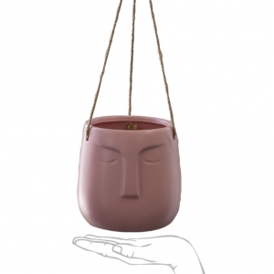 Noah Pot Hanging 15x15cm: Buff Pink (TY024BP15 - 15 x 15 x 15cm)