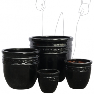 Denier Planter Set 4