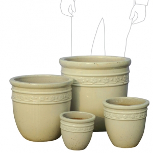 Denier Planter Set 4