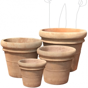 Rolled Rim Pot Set 4