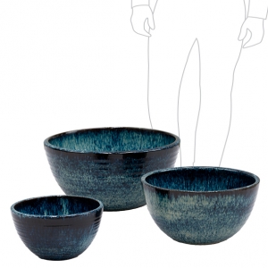 Lined Water Bowl Set 3